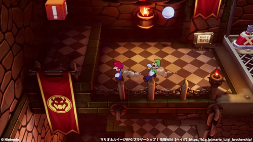 中央2階、左のビックリブロックを叩く