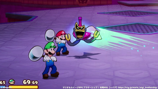 ボルドーの攻撃：大きく口を開けた笑顔で近づいてきたら叩く