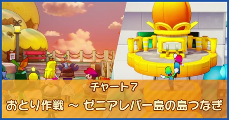 チャート7：おとり作戦 ～ ゼニアレバー島の島つなぎ