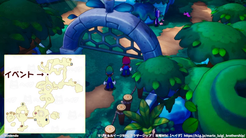 森の中でイベント発生