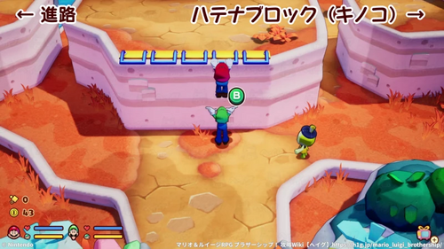 2人で取っ手を掴んでジャンプ