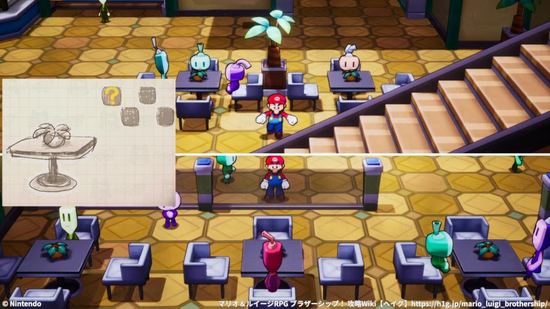 暗号番号1桁目：ホールの机の数