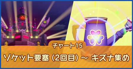 チャート15：ゾケット要塞（2回目）～ キズナ集め