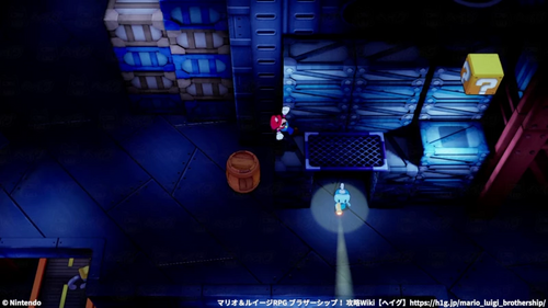 見張りの目をかいくぐる：タルを足場にアイテムも回収