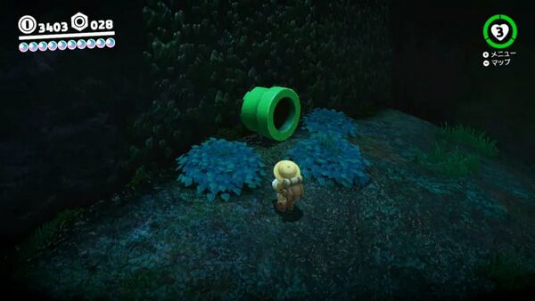 ふしぎな土管を 抜けた先