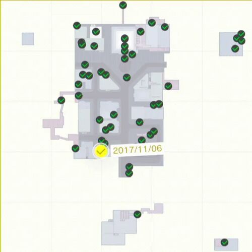 咲いた！ ビルの鉢植え