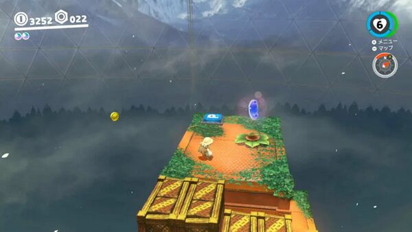 朽ちた鉄塔の木の実