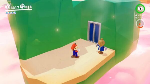 くるくるアスレチックで 音符集め