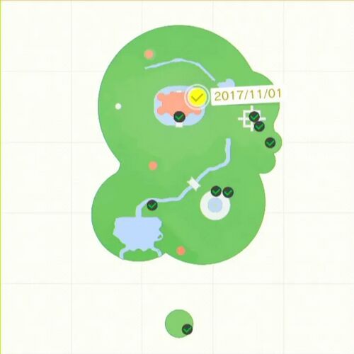 お城の屋根の上