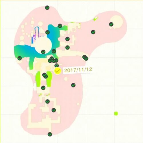 ならんだ柱の てっぺんで