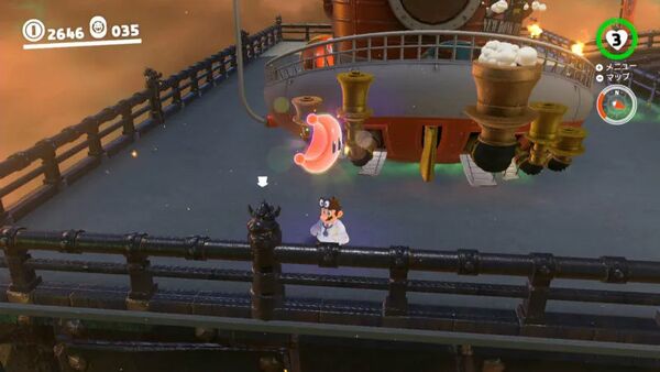 鉄のサクに ひっかけて