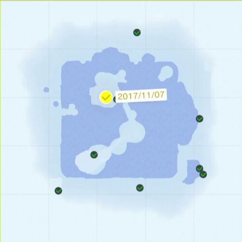 雪の帽子で かくれんぼ