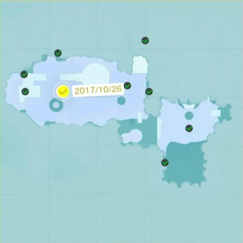 集めて！ 湖のムーンチップ