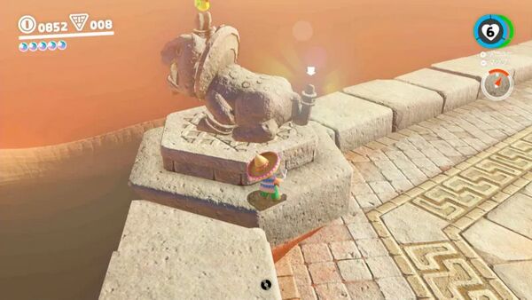 ライドン石像の しっぽ