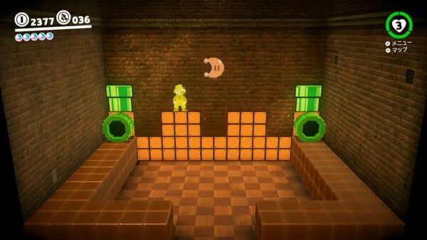 個室で 音符集め