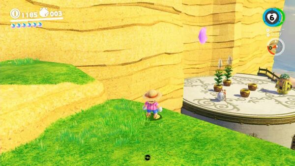 キャッチ！ パラソルの上