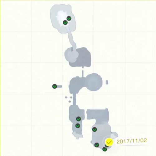 クレーターを うごめくモノ