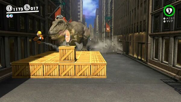 脱走中の大ジャンプ！