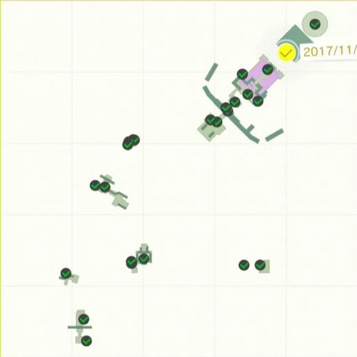 巨大クッパ像の鼻先で