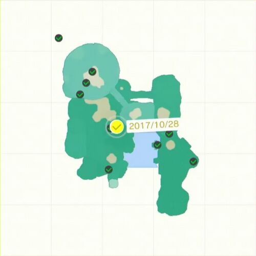 巨大化石に守られて