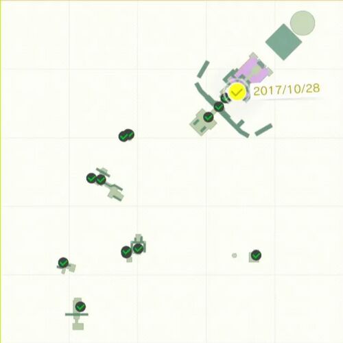 お城の かたいブロックの中