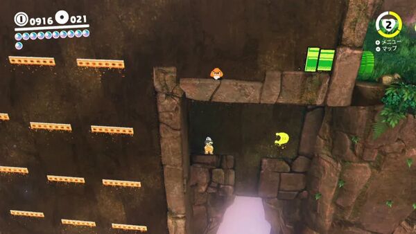 谷間の かくし通路