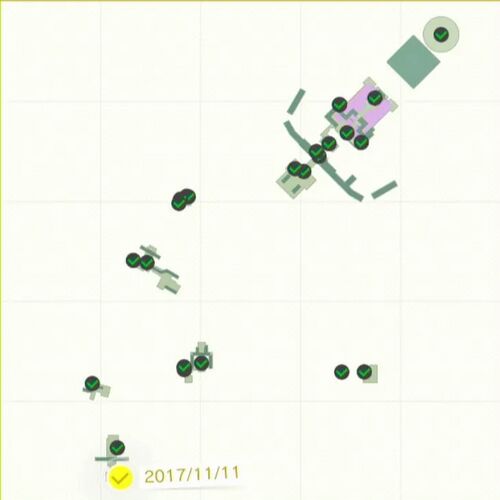 鉄のサクに ひっかけて