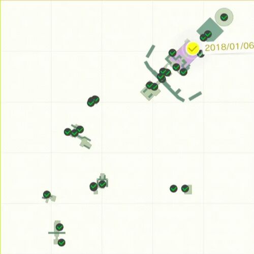 りっぱな額が 落ちました