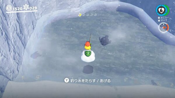 氷河で フィッシング！