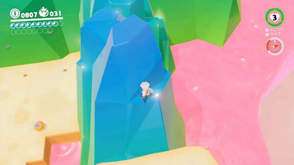 高い山に囲まれて