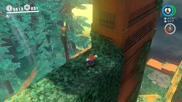 クリボーたちを 見下ろして