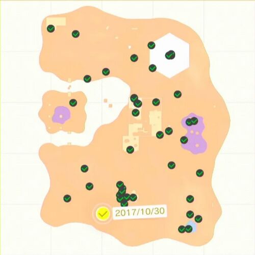 砂で 見つけたワン！