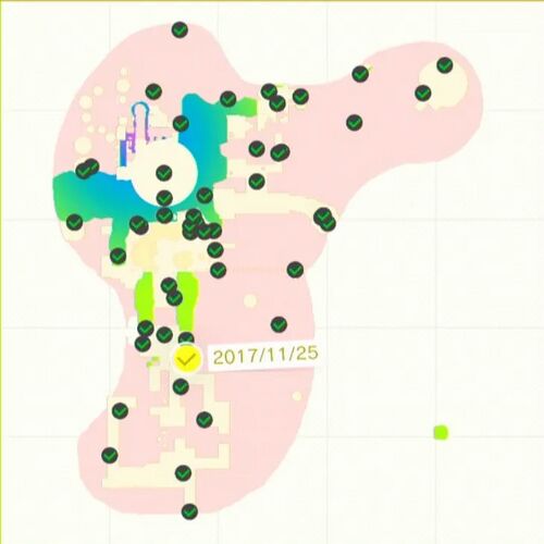 鮮やかな岩石の中から