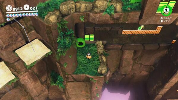 谷間の かくし通路