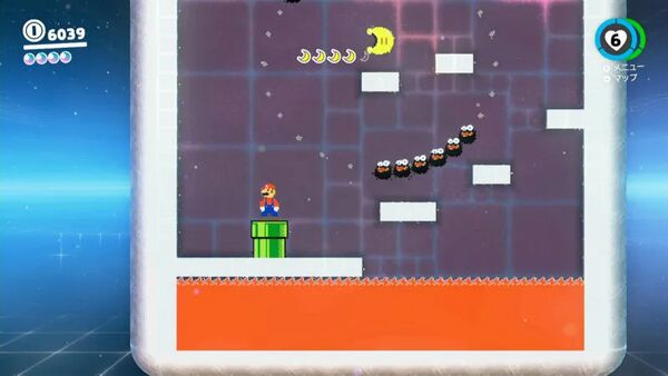 登ってジャンプ！ とうめいブロック