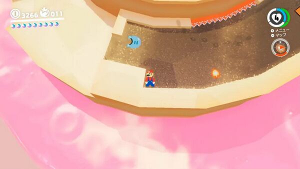 転がる野菜の裏側に