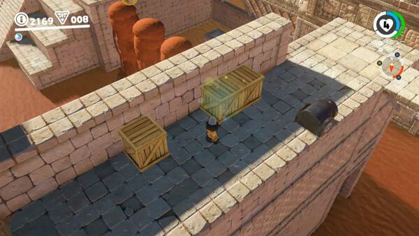 とび出た！ 砂の木箱から