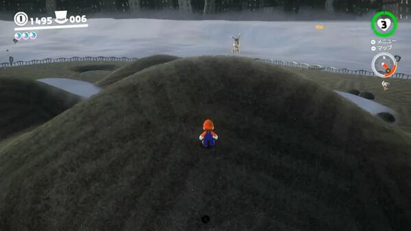 広場で つかまえたピョン！