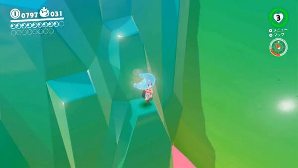 高い山に囲まれて