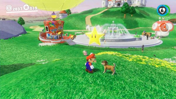 ピーチ城で 見つけたワン！