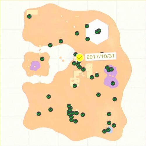 壁画の中で 音符集め