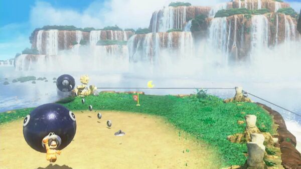 くずれた化石の中から