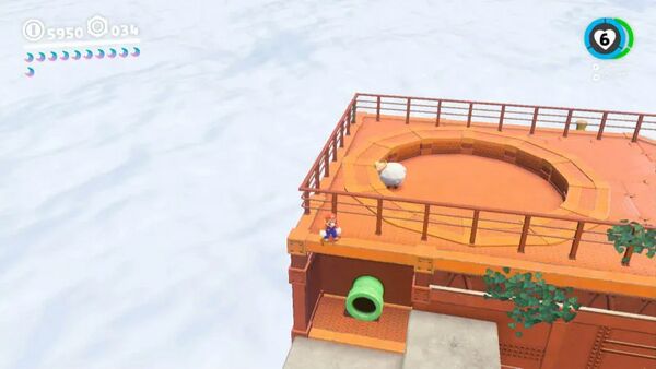 鉄橋で ヒツジ追い