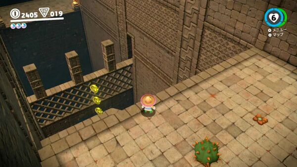 さかさピラミッドの かくし部屋