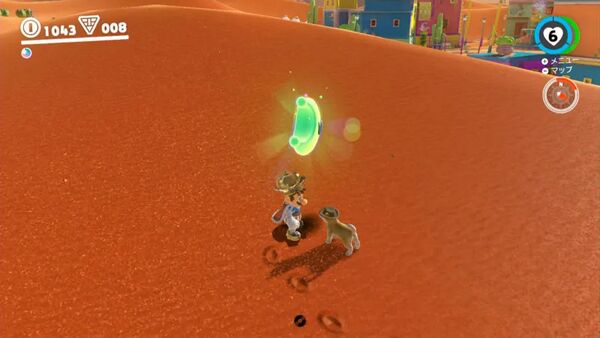 砂で 見つけたワン！