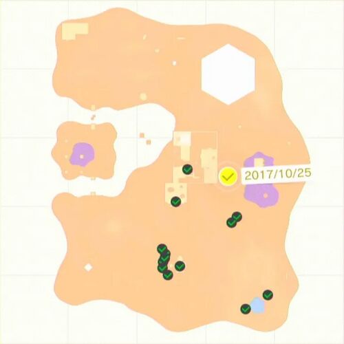 かたむいた石柱の上