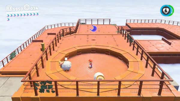 鉄橋で ヒツジ追い