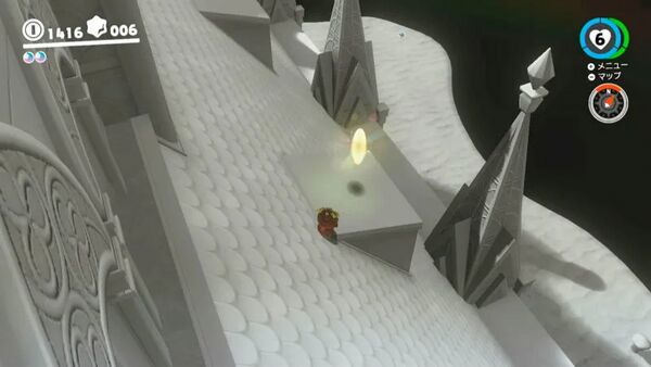 白い塔の先っちょ