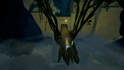 シーソーの傾きを使って対岸へ