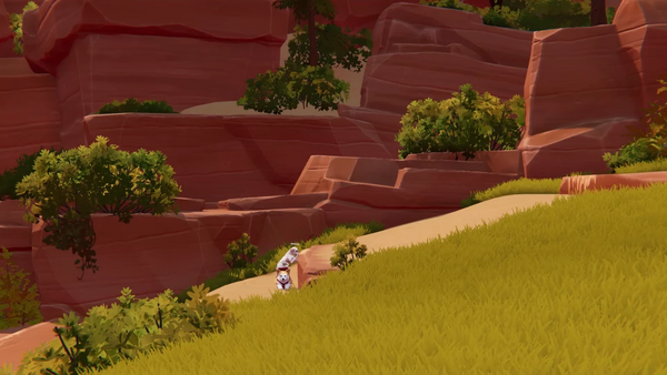 ボングが足場となりお供ワンコを上にあげる